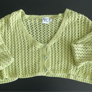 Women's Green Knit Sweater